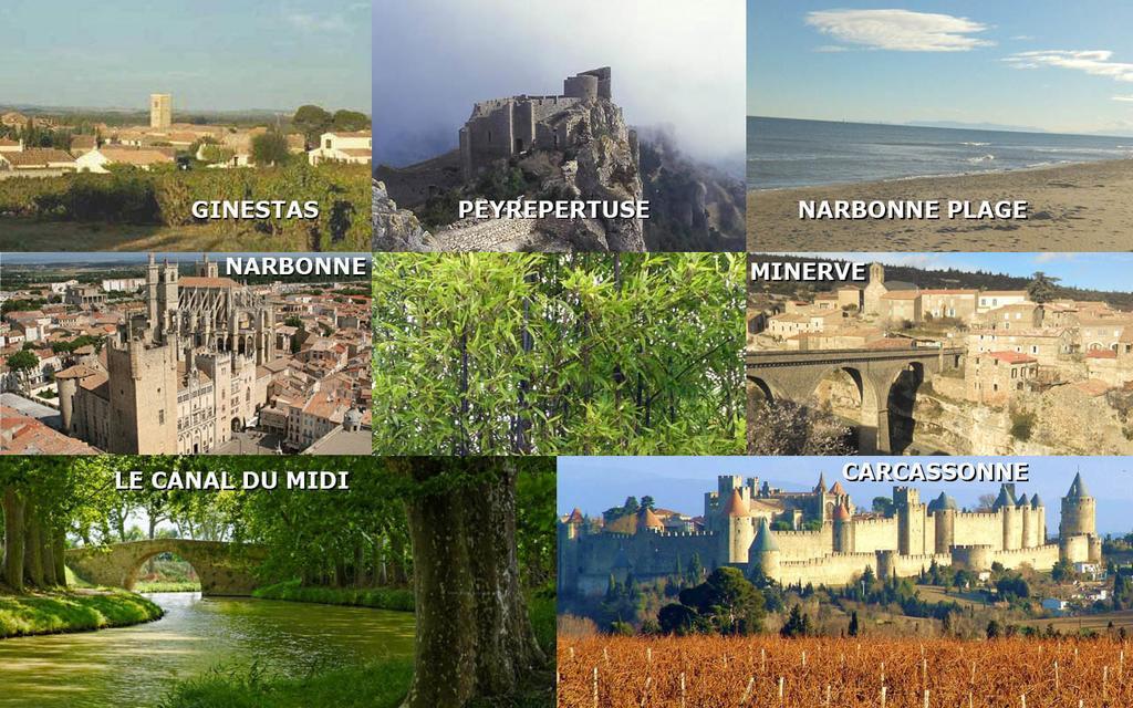 Le Gite Des Remparts Villa Ginestas Bagian luar foto